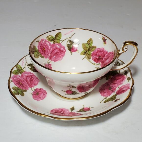 Foley Teacup and Saucer Century Rose Pink Vintage - Picture 2 of 10